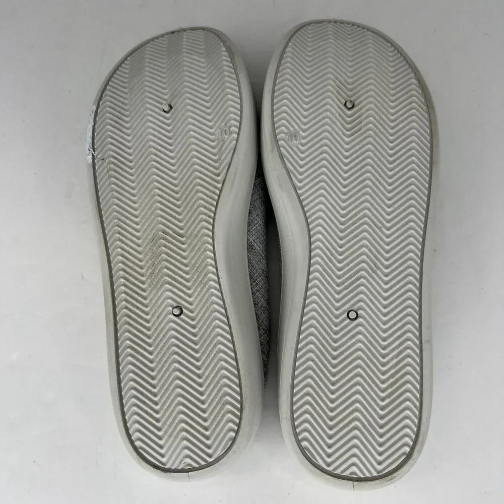 Solemates Mens Gray Lightweight Comfort Low Top Canvas Size 10 Slip On Shoes